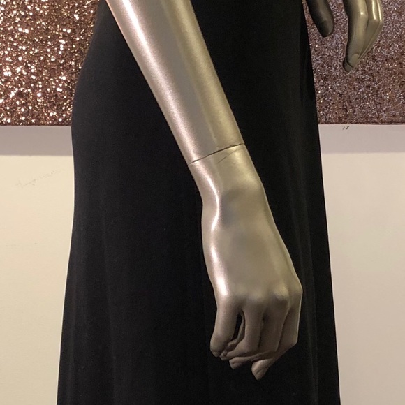 Ann Taylor Long Black and White Dress, Sz 4P - Picture 3 of 5